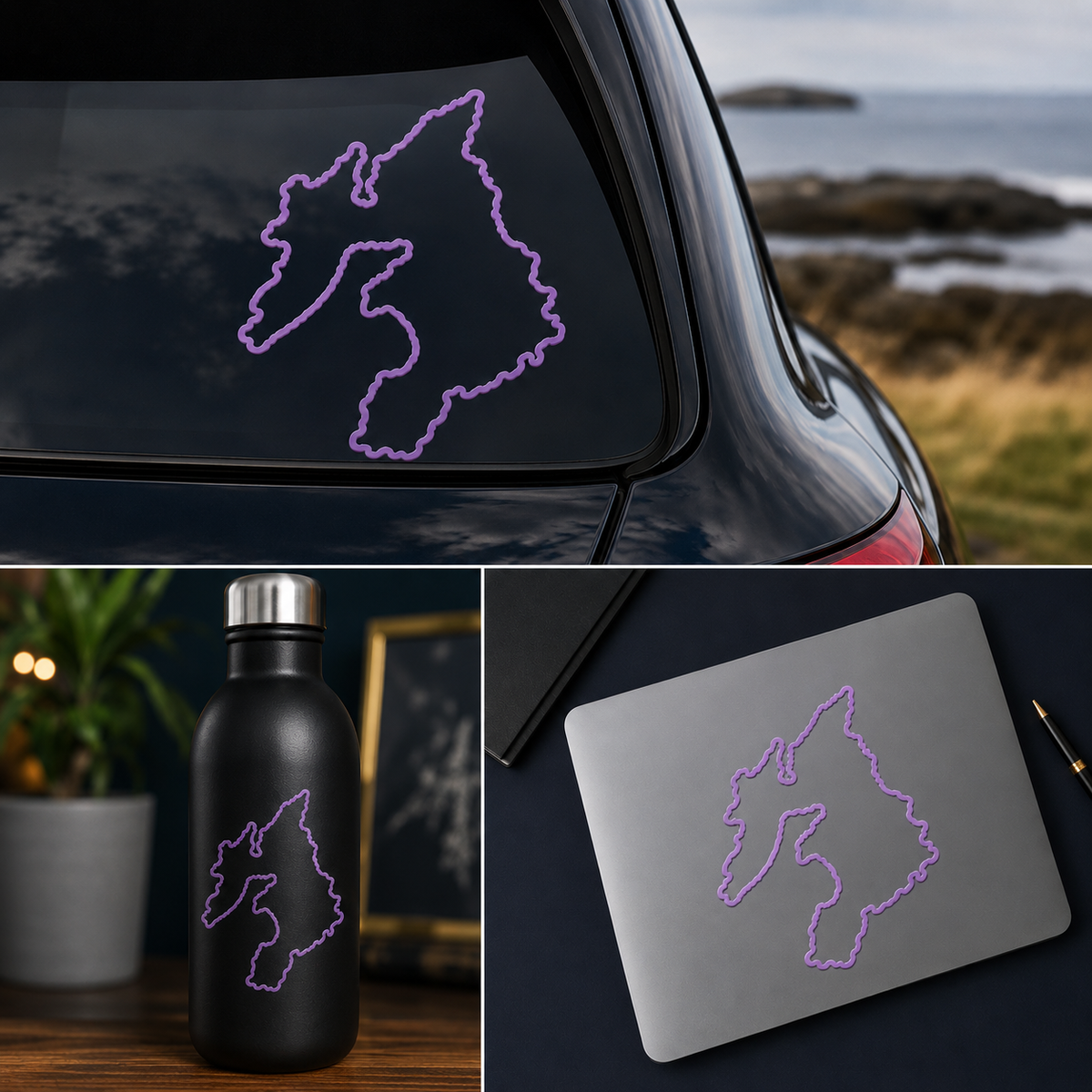 Islay map outline decal colour option