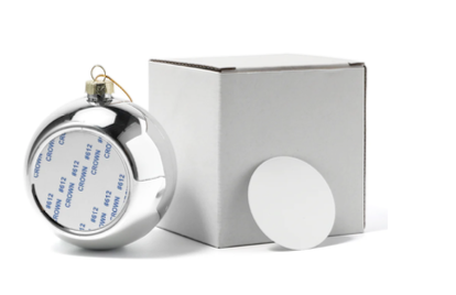 PRE-ORDER | Silver Glass Christmas Bauble