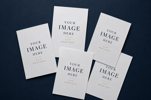 5 by 7 inch photo prints on semi-gloss photo paper