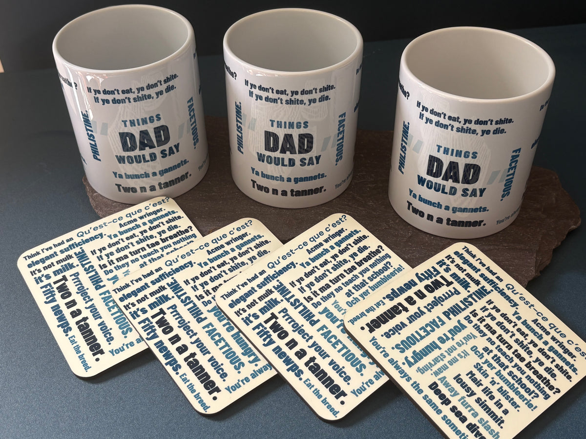 Personalised mug and coaster gift set