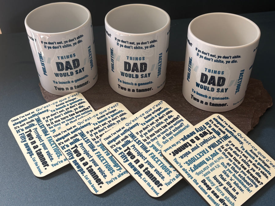 Personalised mug and coaster gift set