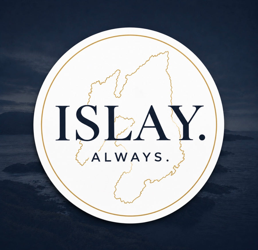ISLAY ALWAYS round vinyl decal
